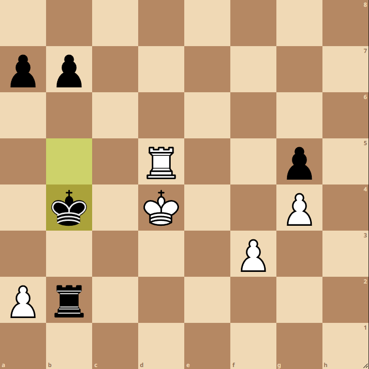 Haast – Schobben, stelling na 36…Kb4