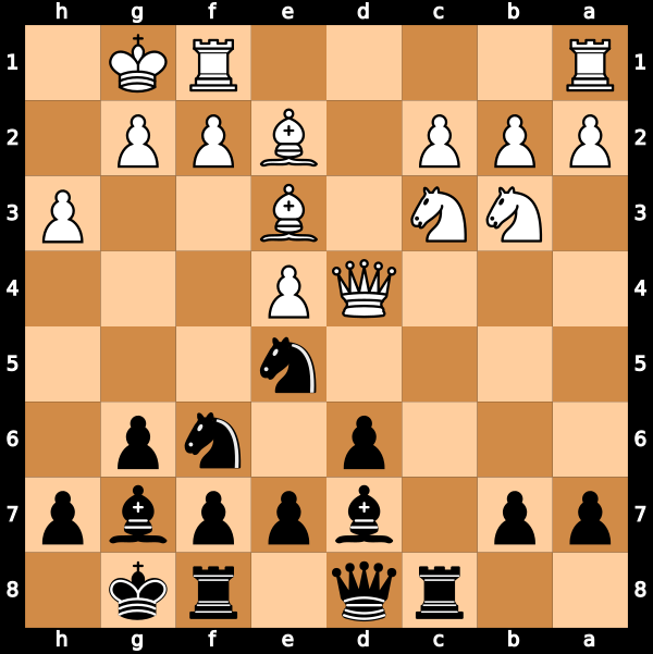 Zwart aan zet en ik bedacht b5.